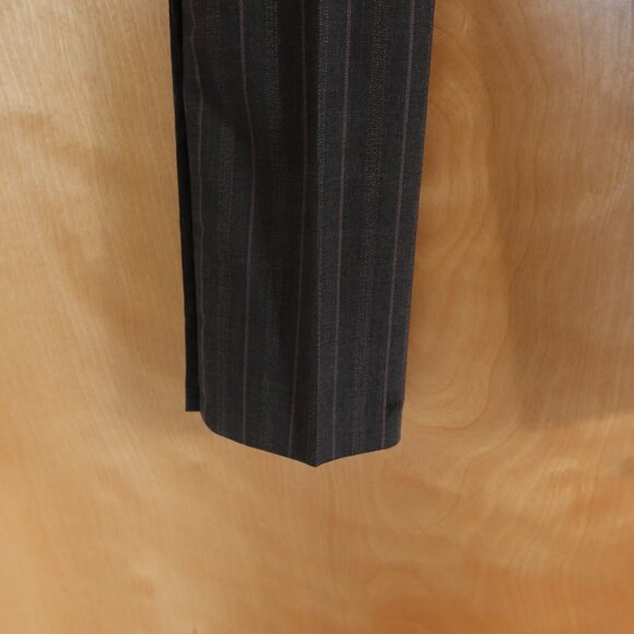 Shin Choi grey with pink pinstripes dress pants size 2 side buttons so cute! - Picture 10 of 13